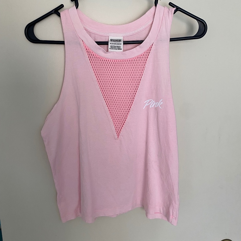 PINK work out tank top